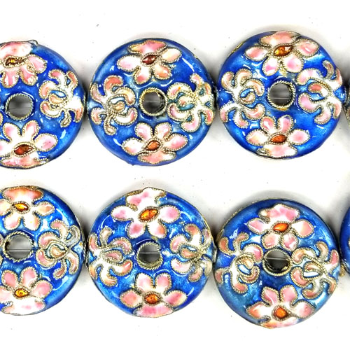 ENAMEL DONUT 26MM LIGHT BLUE
